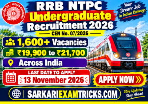 Indian Railways NTPC Recruitment 2026