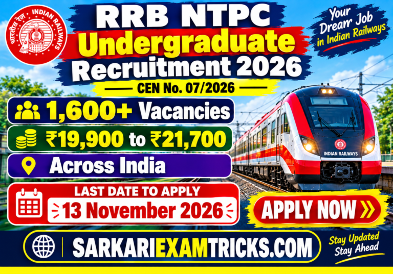 Indian Railways NTPC Recruitment 2026